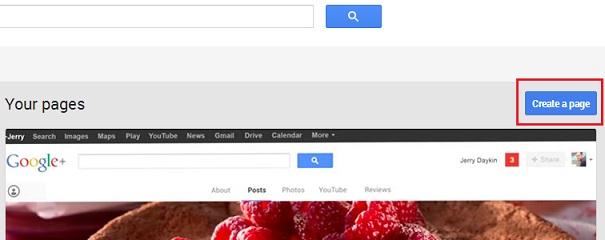 how to create google plus business page